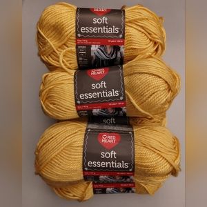 7 Brand New Soft Essentials Red Heart Yarn Pack